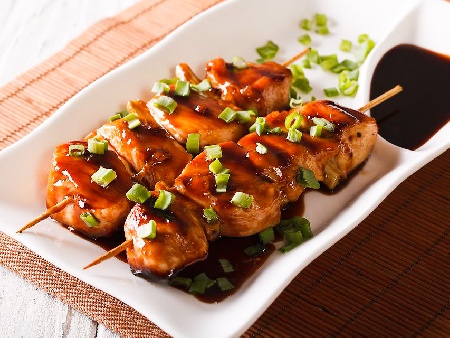 Рецепта за японско пиле Якитори с глазура на скара - снимка на рецептата